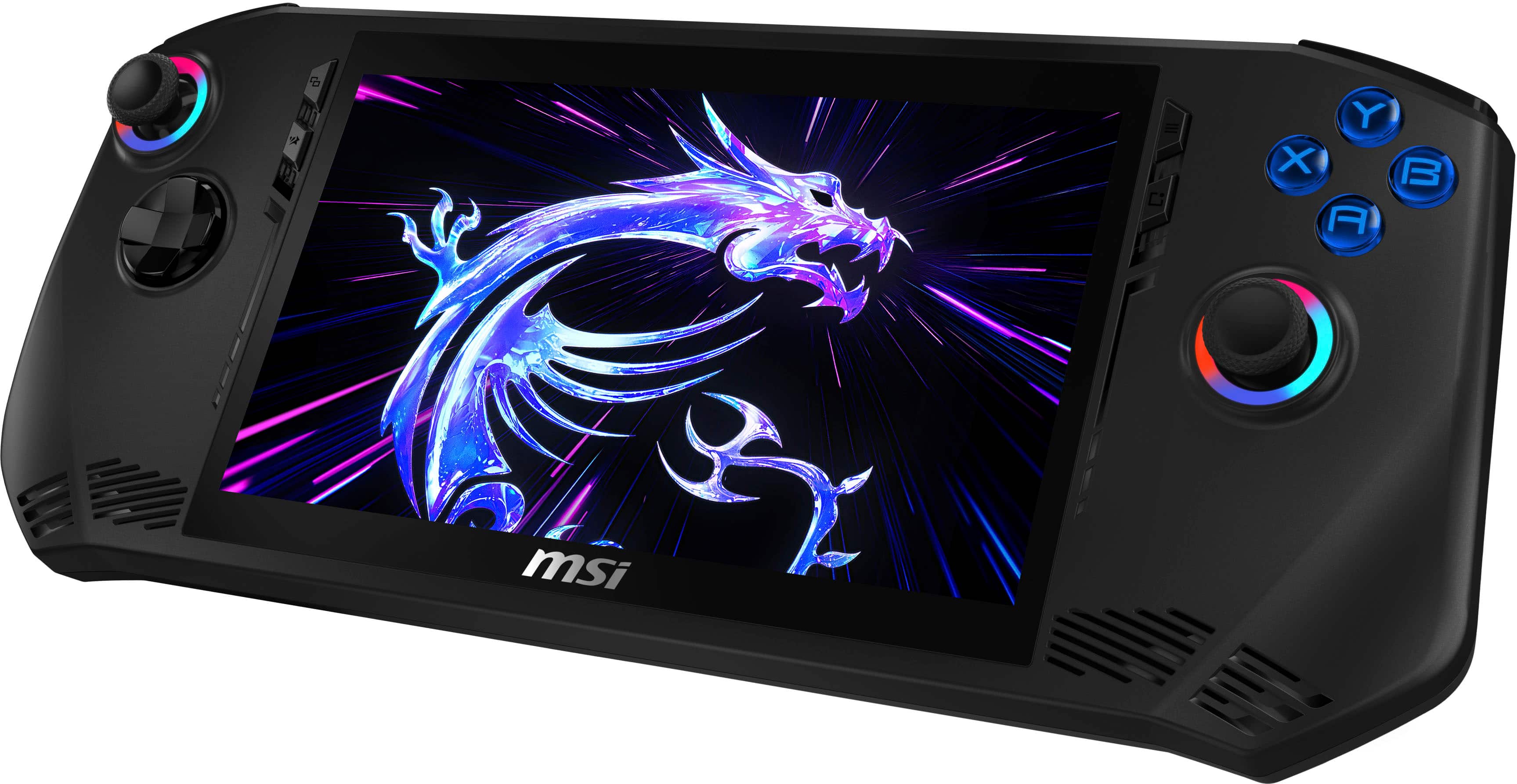 Back. MSI - Claw 7 AI+ A2VM 7" 120Hz FHD 1080P Gaming Handheld- Intel Core Ultra 7-258V - Intel Arc -32GB - 512GB SSD Console - Black.