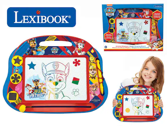 LEXIBOOK R -nto PAW PATROL LEXIBOOK Dessine colores 1 Coloured drawing iigs mntonsnas daLae Zeiheungen PAW PATAOL PAW PRROS 3+ Ardoise Magique J Magic Drawing Board Pizarra de Dibujo Mgica Magische Zelchentafel .. - - 1 - - a AW PHTROL LEXIBOOK CiTaL FiA