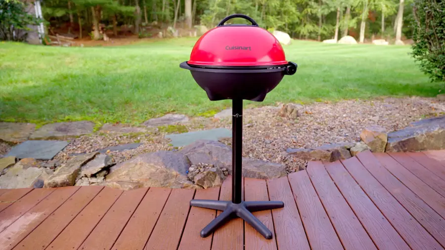 Alt View 30. Cuisinart - 2-in-1 Indoor/Outdoor Electric Grill - Red.