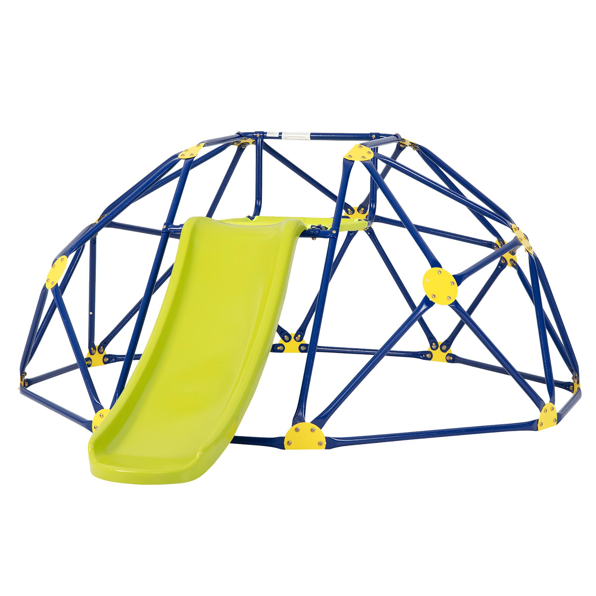 Alt View 8. Gymax - Gymax 8FT Climbing Dome w/ Slide Outdoor Kids Jungle Gym - Green,Blue.