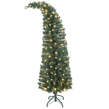 Front. Homcom - ft Prelit Christmas Tree - green.