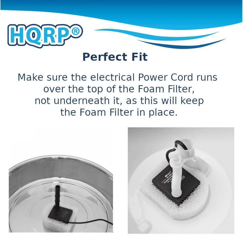 HQRP® Perfect Fit

Make sure the electrical Power Cord runs over the top of the Foam Filter, not underneath it, as this will keep the Foam Filter in place.
