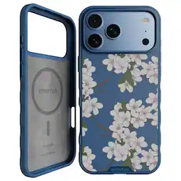Smartish - iPhone 18 Pro Max/17 Pro Max MagSafe Case - Gripmunk Protective Slim Grip Magnetic Cover - Very Cherry Blossom