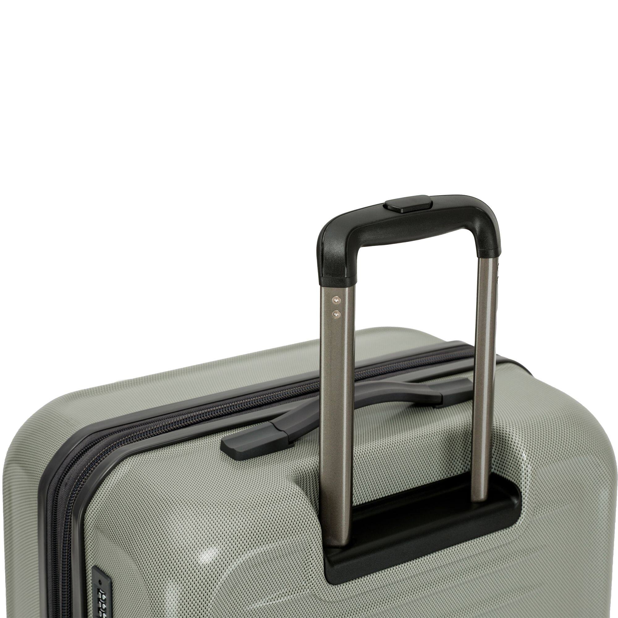 Alt View 1. Spyder - Spyder Rails 25 Inch Expandable Hardside Upright Suitcase with 360 Spinner Wheels, TSA Approved Lock - Moss Grey.