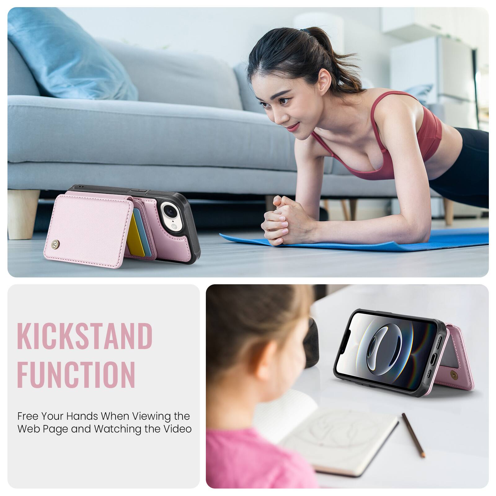 KICKSTAND FUNCTION  
Free Your Hands When Viewing the Web Page and Watching the Video