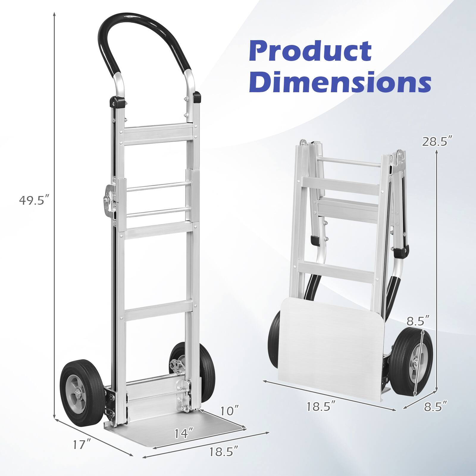 Product Dimensions: 28.5" x 49.5" x 8.5" x 17" x 14" x 10" x 18.5" x 18.5" x 8.5"