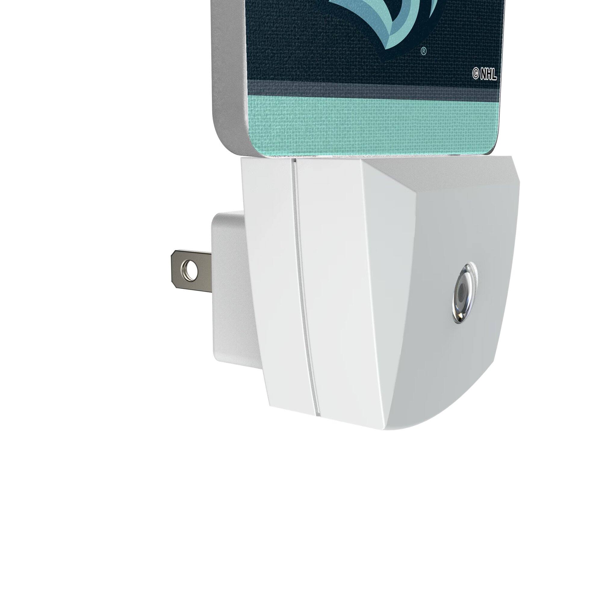 Alt View 2. Keyscaper - Seattle Kraken Stripe Design Nightlight 2-Pack - Multicolor.