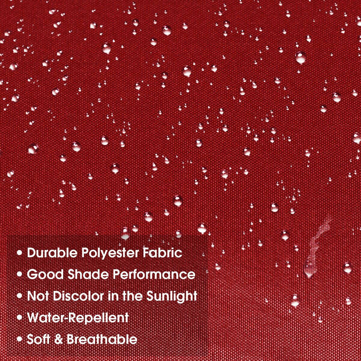 - Durable Polyester Fabric
- Good Shade Performance
- Not Discolor in the Sunlight
- Water-Repellent
- Soft & Breathable