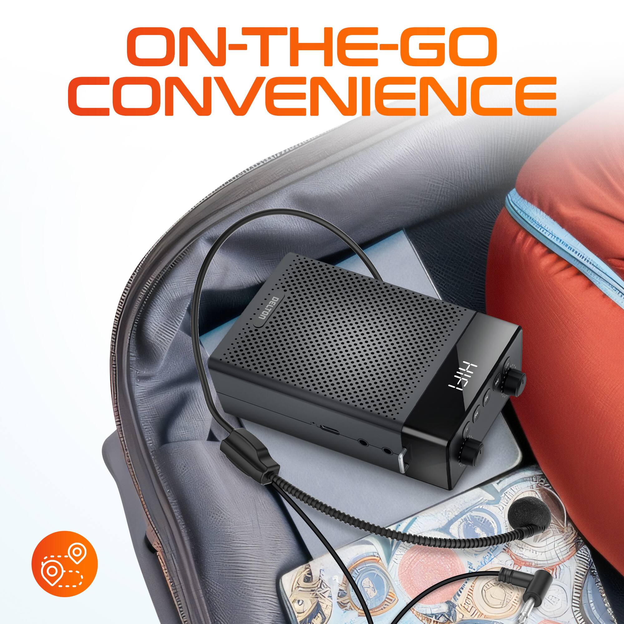ON-THE-GO CONVENIENCE DELTON HIFI FC TUEDICE 3%