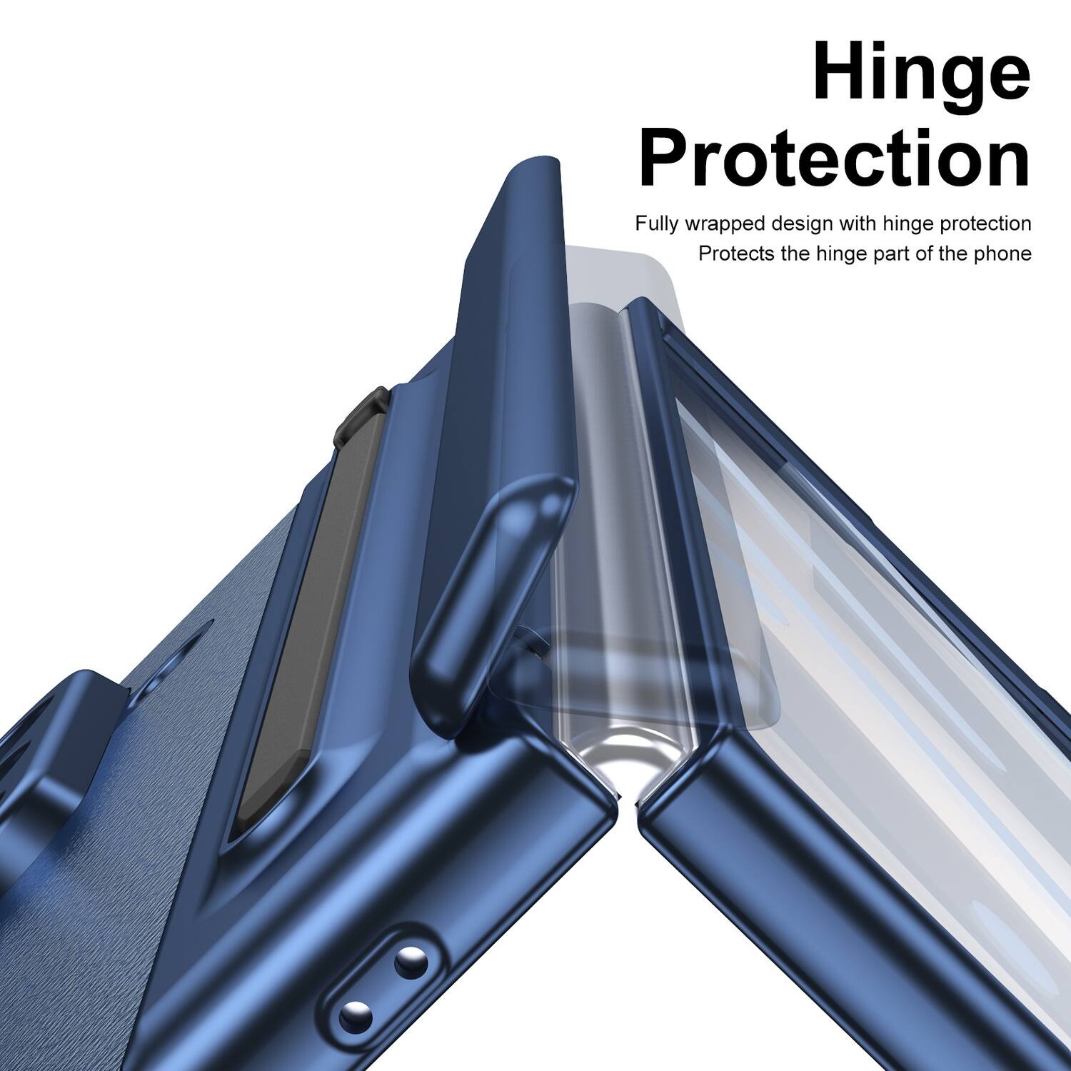 Hinge Protection

Fully wrapped design with hinge protection
Protects the hinge part of the phone