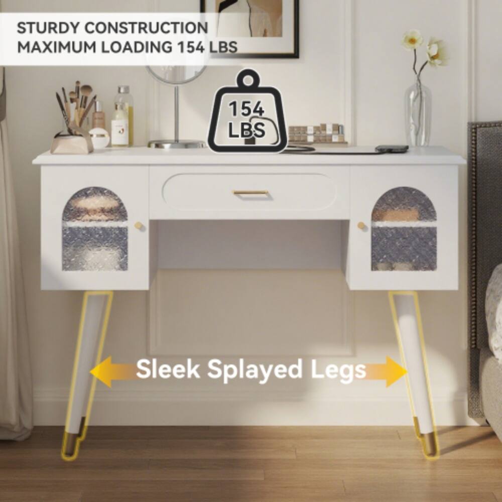 STURDY CONSTRUCTION  
MAXIMUM LOADING 154 LBS  
Sleek Splayed Legs
