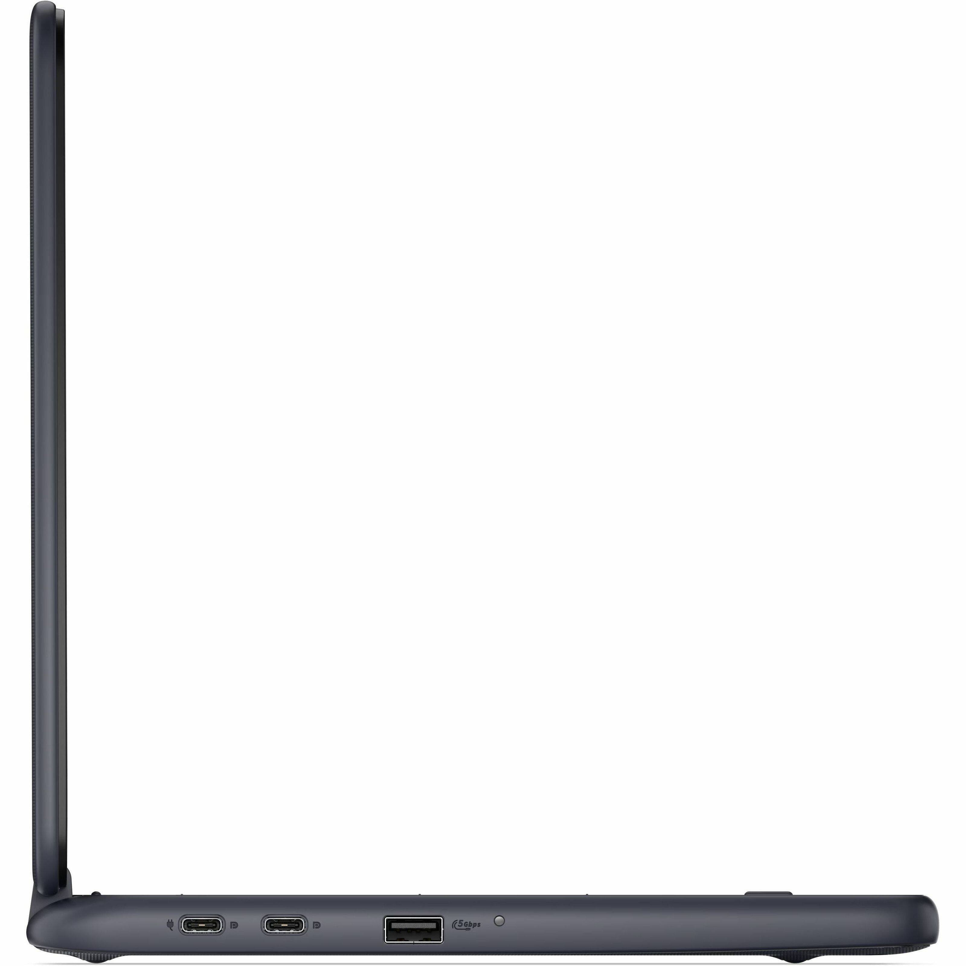 Alt View 8. Dell - Dell Chromebook 11 CC11260 11.6" Clamshell Chromebook - HD - 60 Hz - Intel N-Series N150 - 8 GB - 64 GB Flash Memory - Black.