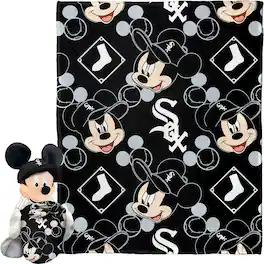 Northwest - Chicago White Sox Mickey Hugger Pillow & Silk Touch Throw Set - Multicolor