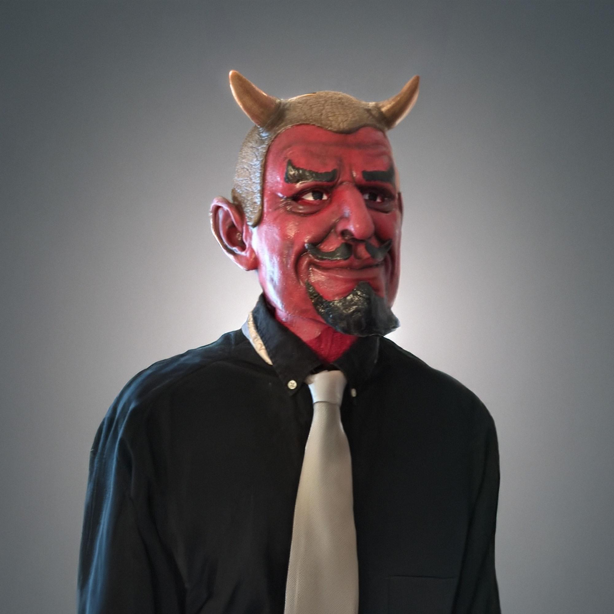 Alt View 3. Trick or Treat Studios - Ol' Scratch Devil Full Head Costume Mask Adult One Size - Red.
