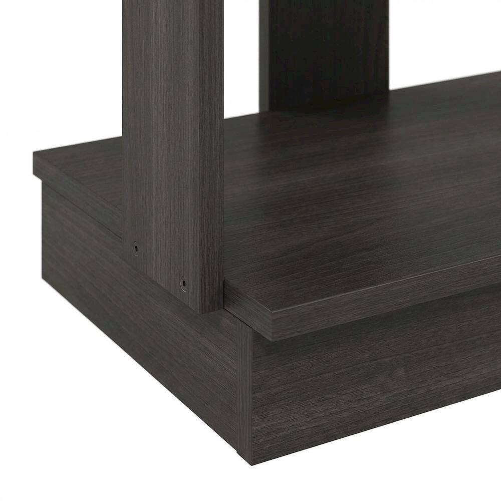 Alt View 1. FurniFact - Brown 8-Tier Vertical Shoe Tower, Free Standing Space Saving Closet Organizer - Espresso.
