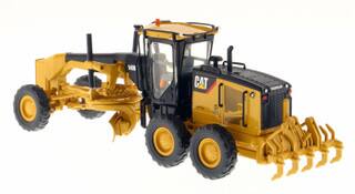 Back. Diecast Masters - CAT Caterpillar 140M Motor Grader with Operator "Core Classics Series" 1/50 Diecast Model by Diecast Masters - Yellow.