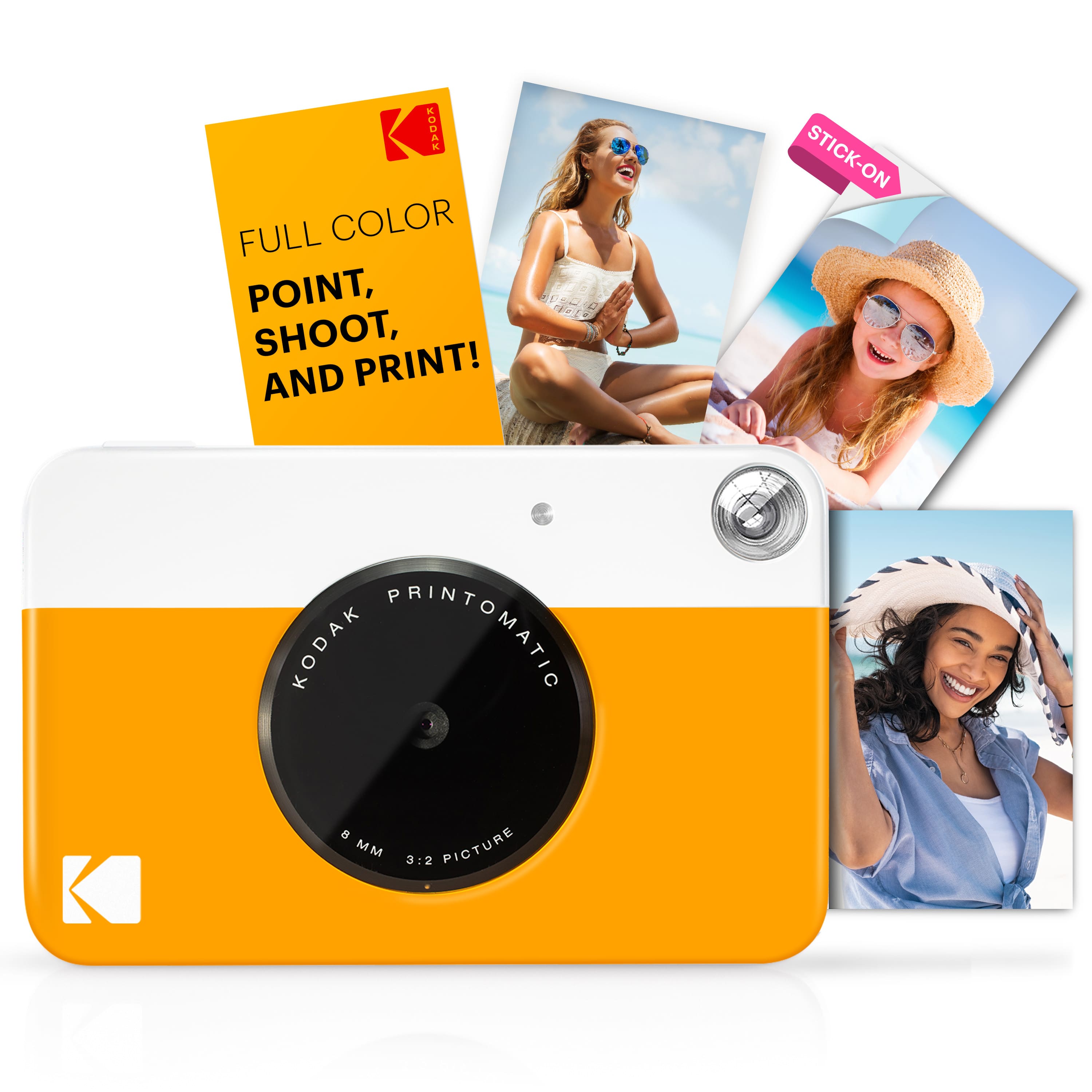 Kodak Full Color Point, Shoot, and Print! PSA 1 D2 Stick-On Kodak Printomatic 3:2 Picture.