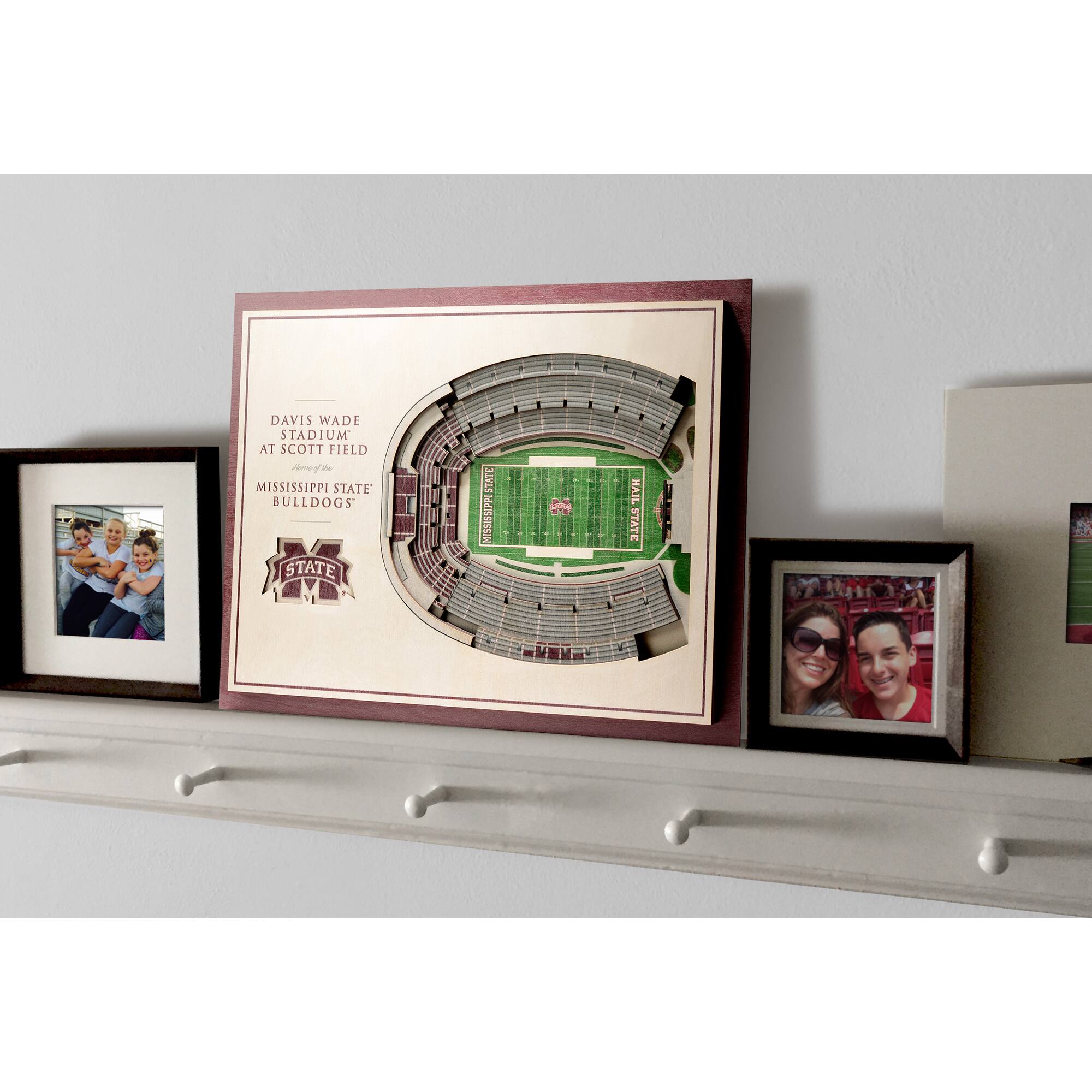 DAVIS WADE STADIUM  
AT SCOTT FIELD  
Home of the  
MISSISSIPPI STATE BULLDOGS  

STATE  
M