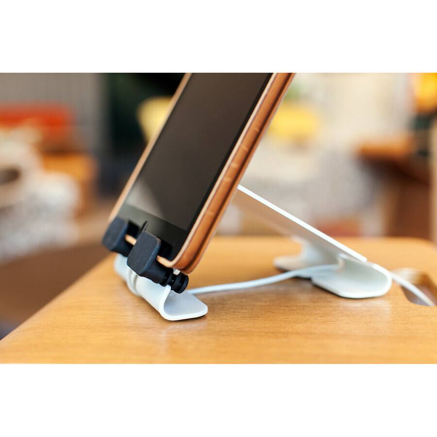 Alt View 2. Heckler Design - Heckler Design @Rest - Universal Tablet Stand - 3.2" Height x 4.8" Width x 6.5" Depth - Steel - Gray, Black - Sturdy - Gray,Black.