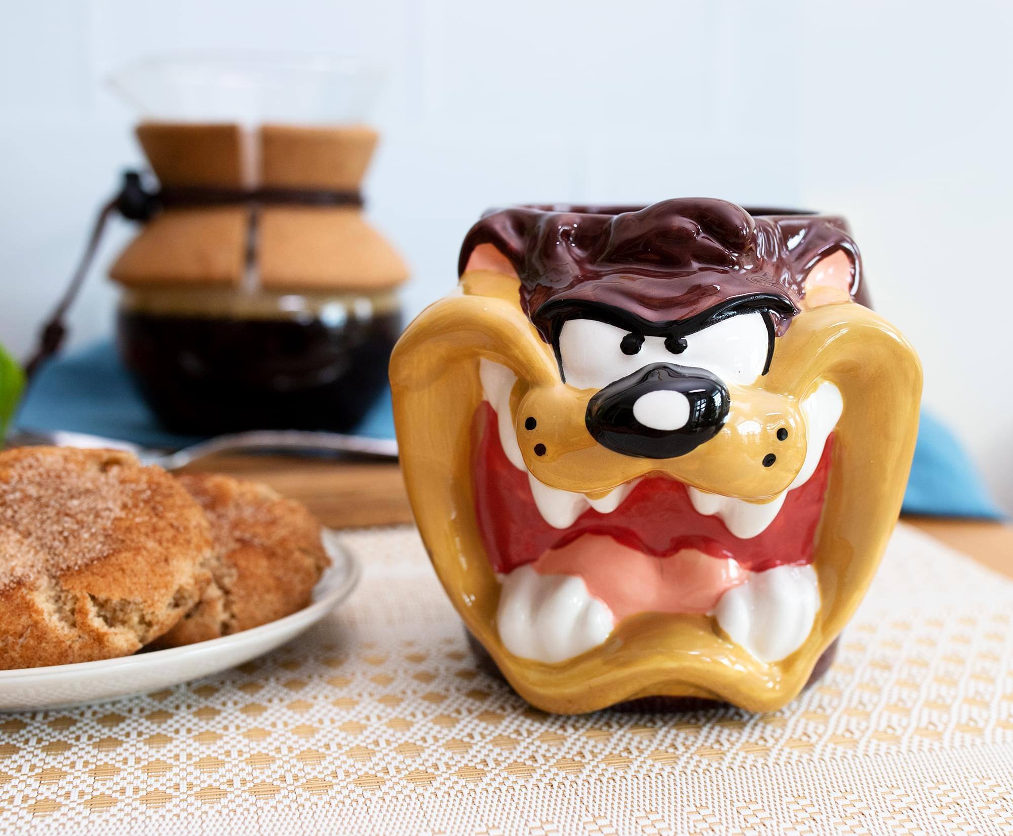 Alt View 10. Silver Buffalo - Looney Tunes Taz Sculpted Ceramic Mug | Holds 24 Ounces - Brown.