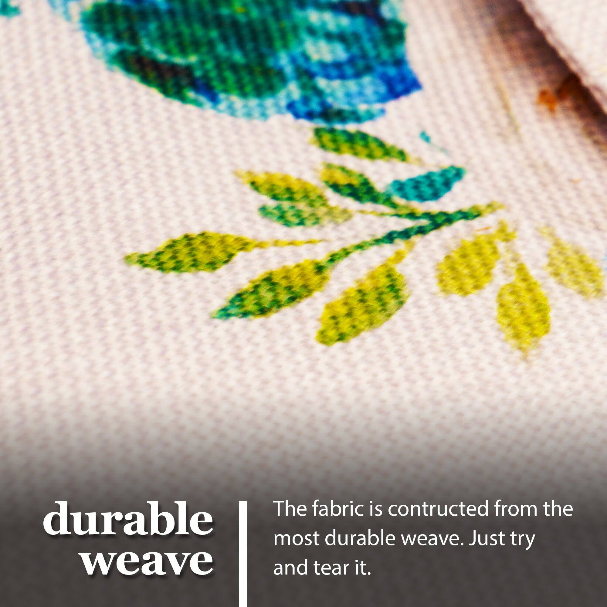 The fabric is constructed from the most durable weave. Just try and tear it.