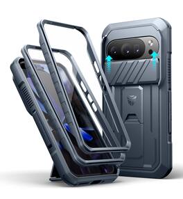 Dexnor - Case for Google Pixel 10/10 Pro with Slide Camera Cover Full-Body Shockproof Protective Cover Rugged Bumper Case - Navy Blue