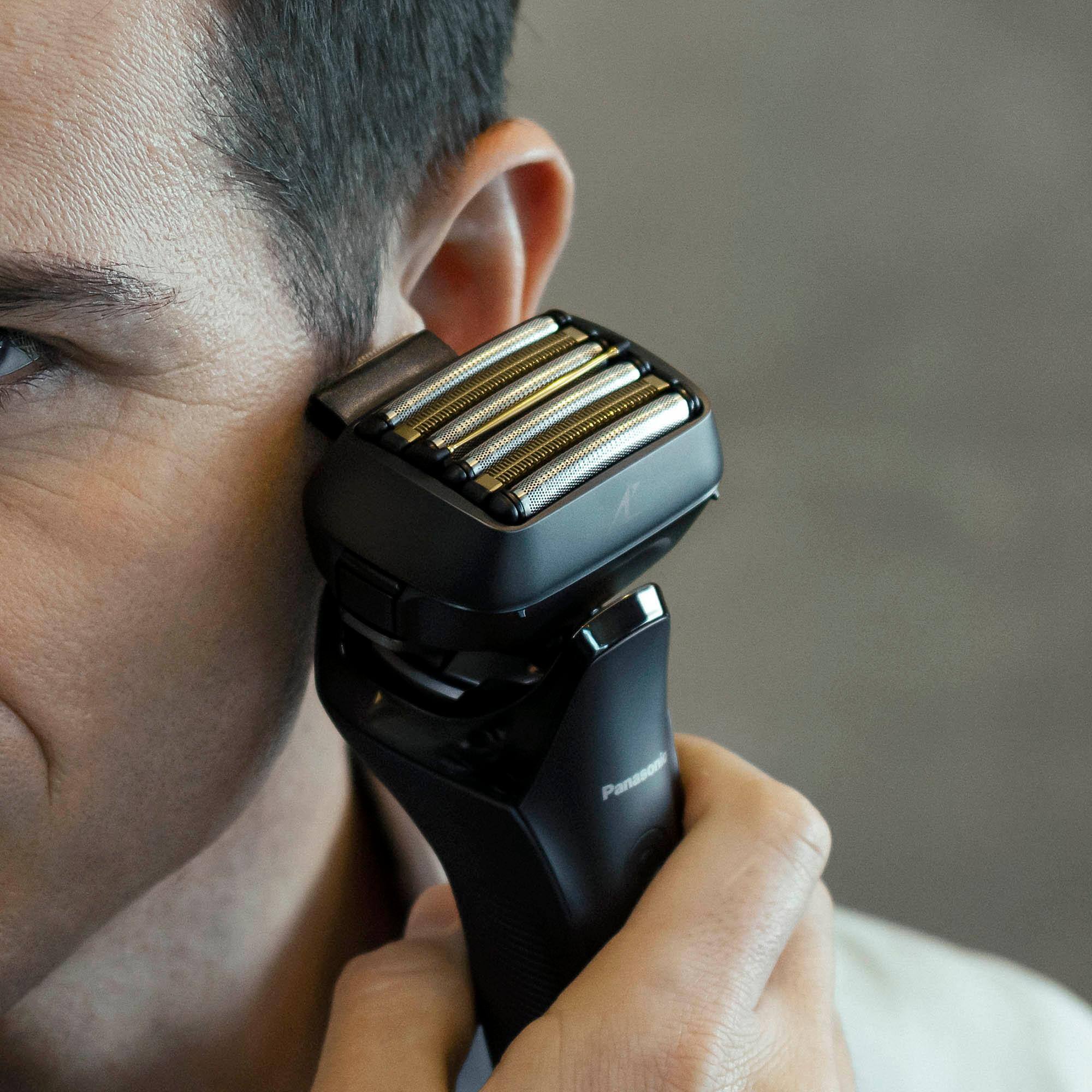Alt View 4. Panasonic - ARC6 Luxury 6-Blade Men's Electric Shaver - Matte black.