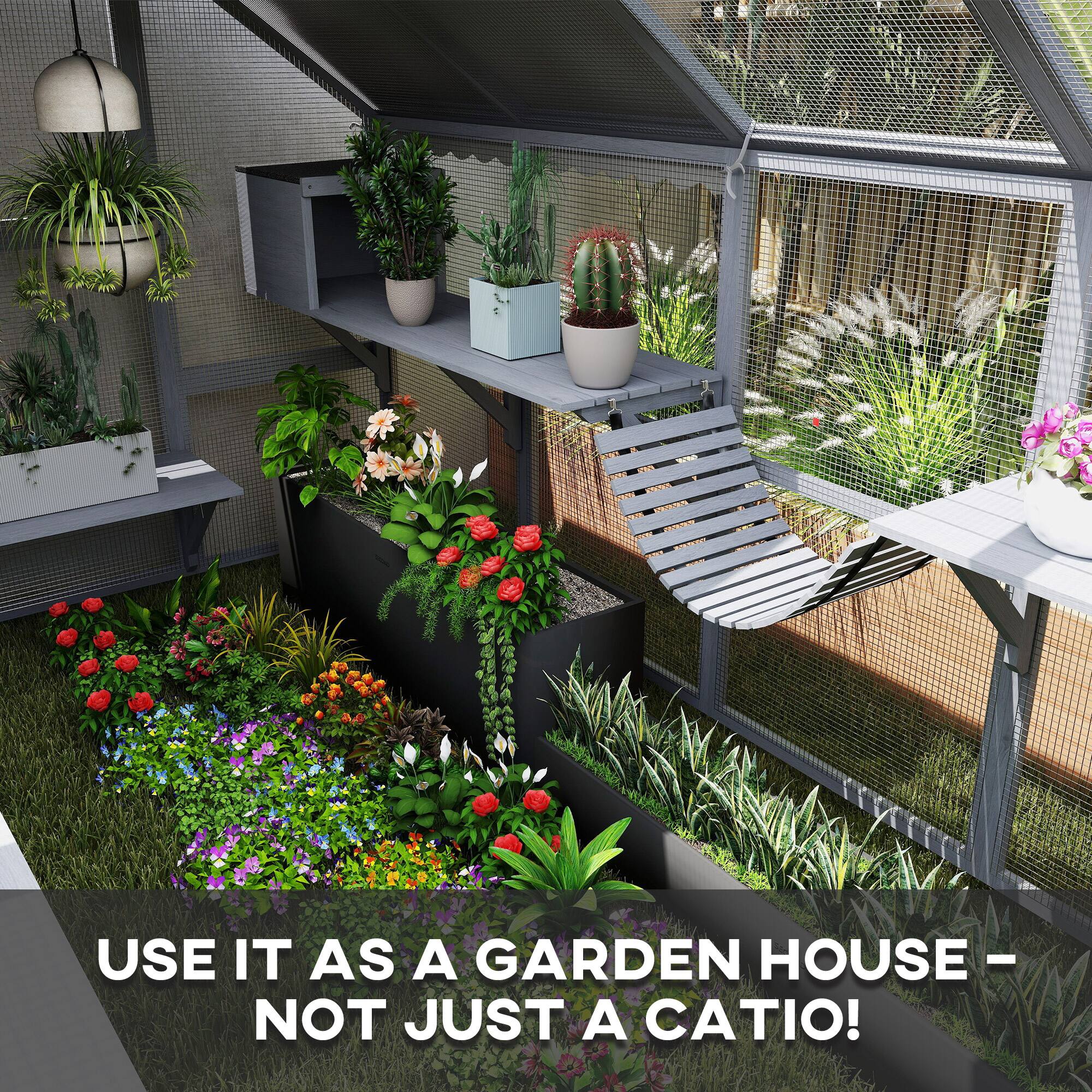 USE IT AS A GARDEN HOUSE – NOT JUST A CATIO!