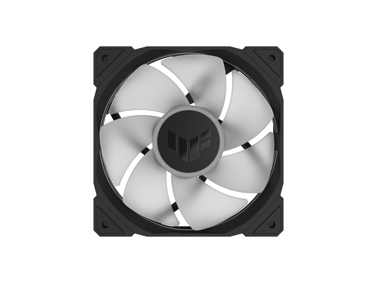 Alt View 5. ASUS - ASUS TUF Gaming TR120 ARGB Fan - Black Triple Pack, 28mm Frame, Double-Layer LED, Aura Sync - Black.