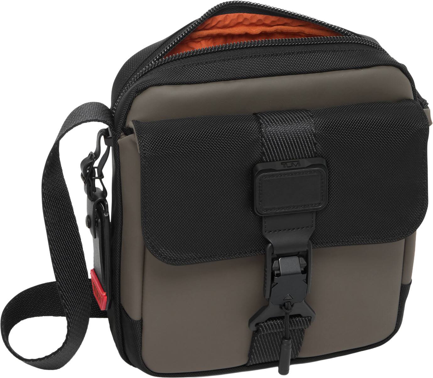 Angle. TUMI - Alpha Bravo Junior Crossbody - Terra Brown.
