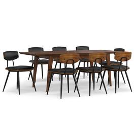 Simpli Home - Mavis / Draper 9-Piece Dining Set - Black