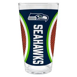 Great American Products - Seattle Seahawks 16oz. Game Ball Pint Glass - Brown