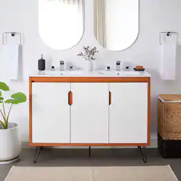 Energize Bathroom Vanity Basin Included by Modway - Cherry White White