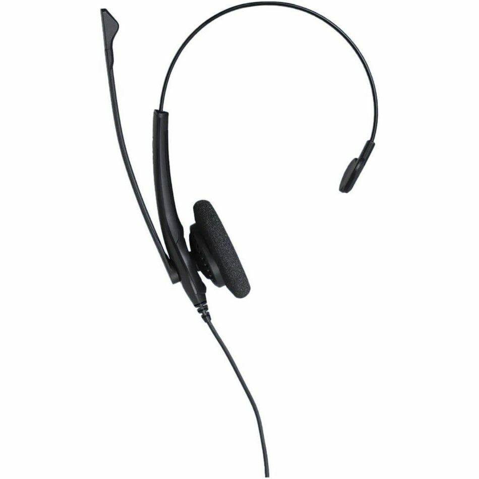 Alt View 3. Jabra - Jabra Biz 1500 Headset - Mono - USB - Wired - 32 Ohm - 20 Hz to 6.80 kHz - Over-the-head - Monaural - Supra-aural - 7.55 - Black.