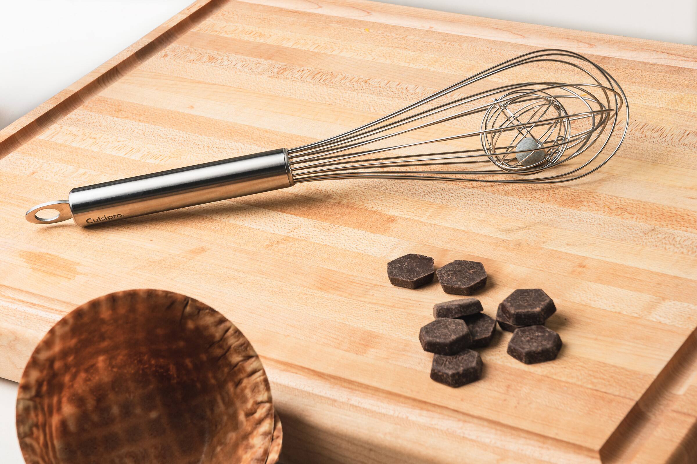 Alt View 2. Cuisipro - 12 Inch Duo Whisk Stainless Steel Ball Whisk Solid Handle - Silver.