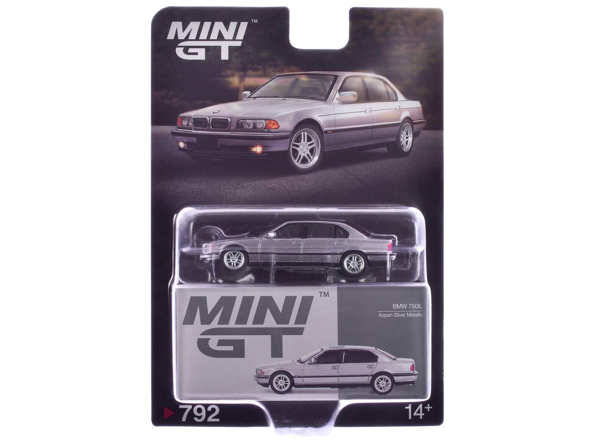 MINI GT  
BMW 750iL  
Aspen Silver Metallic  
792  
14+