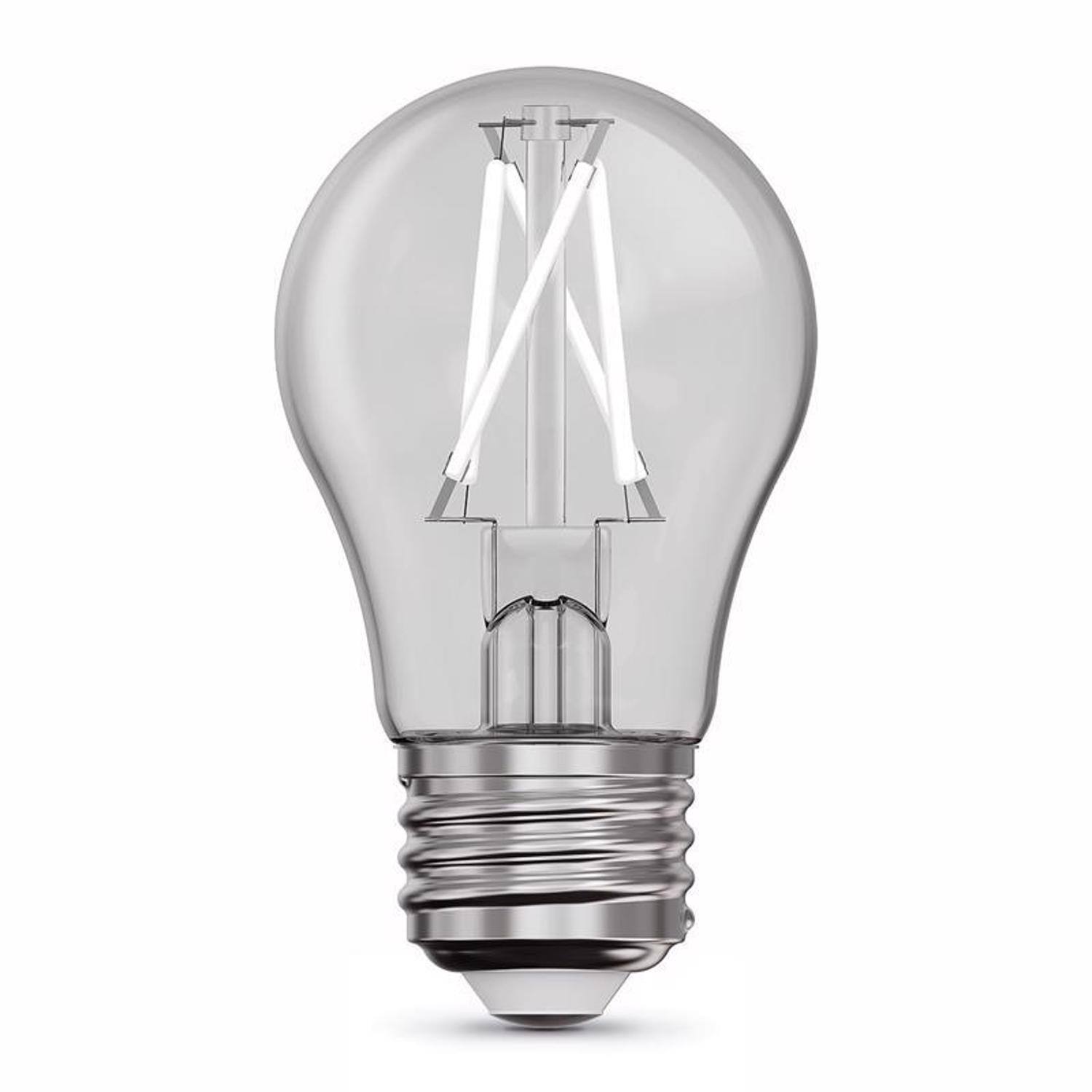Angle. FEIT ELECTRIC - Feit White A15 E26 (Medium) Filament LED Bulb Daylight 75 Watt Equivalence 2 pk.