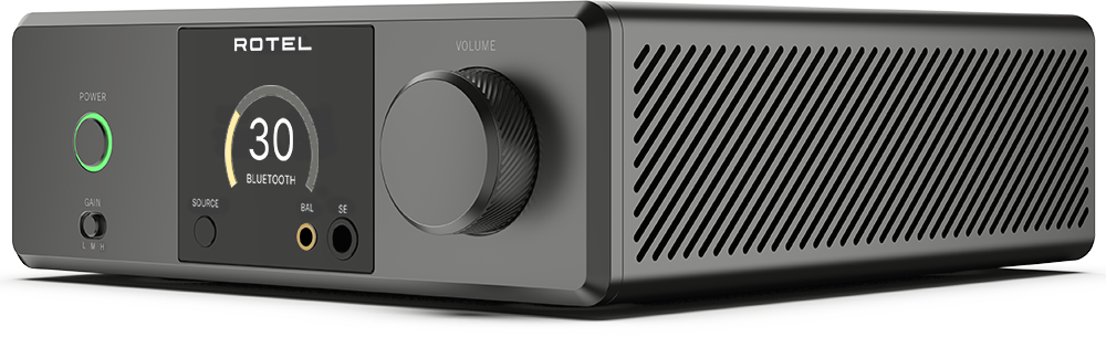 Rotel volume power gain source 30 Bluetooth balanced line level output.