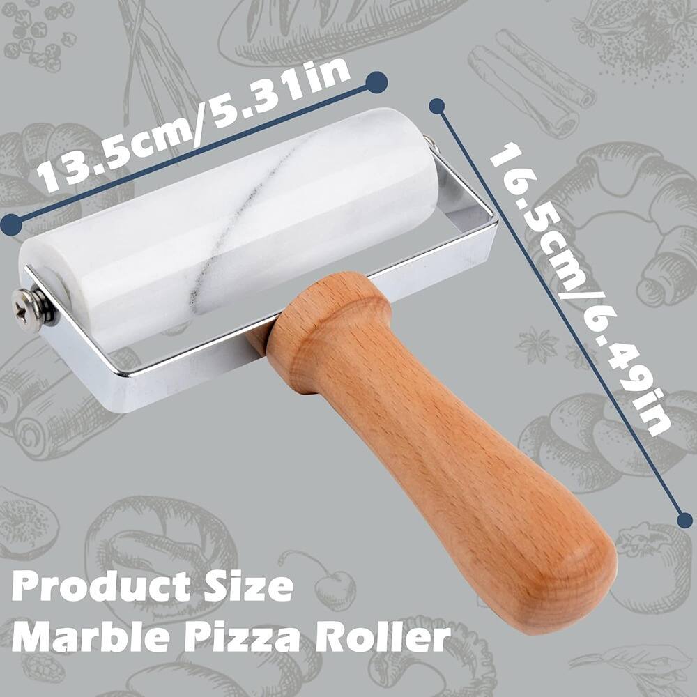 Product Size  
Marble Pizza Roller  

13.5cm/5.31in  
16.5cm/6.49in