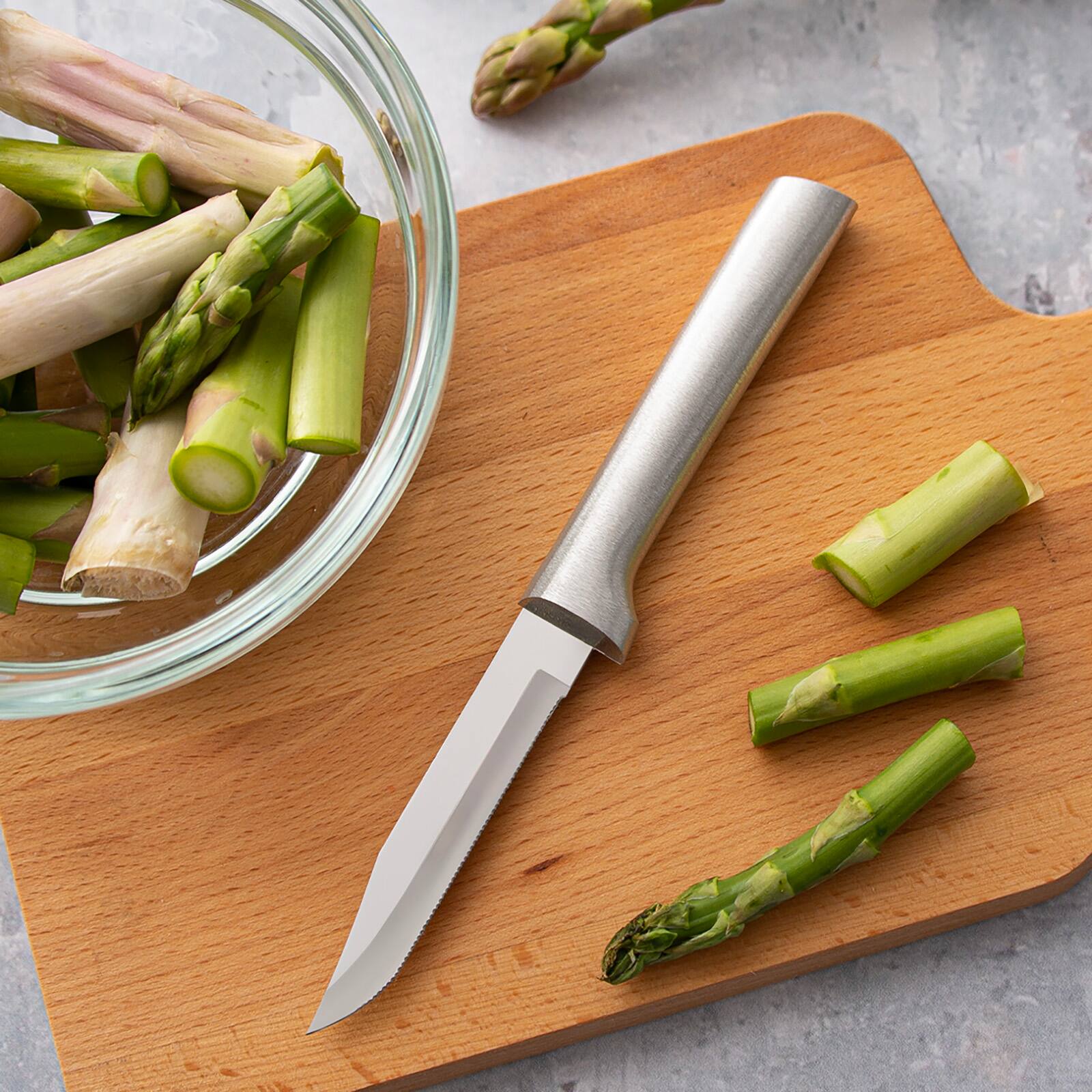 Alt View 2. Rada - 3 Piece Sensational Serrations Knife Set, Silver Handles - Silver.