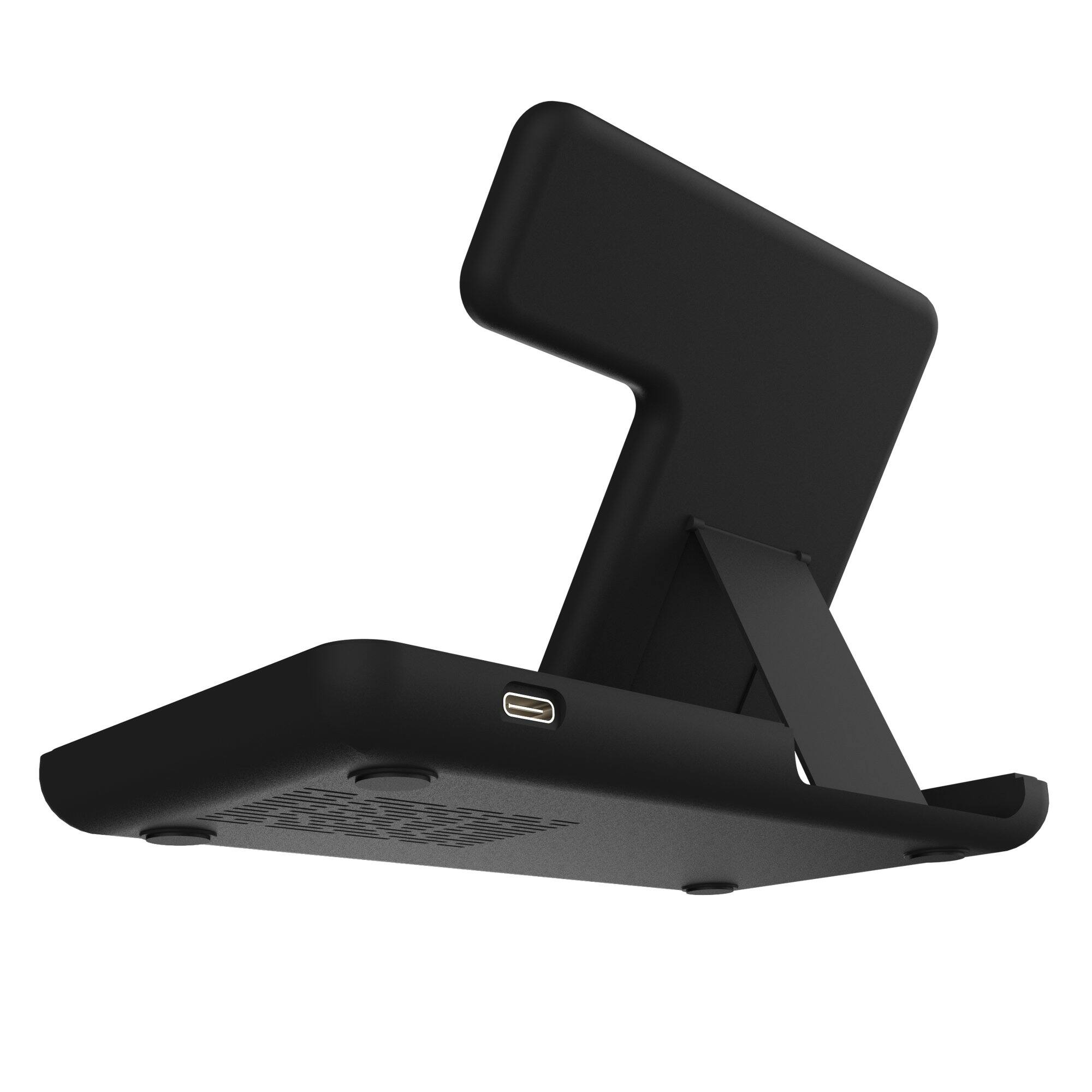 Alt View 3. Keyscaper - Maryland Terrapins Three-in-One Charging Station - Black.