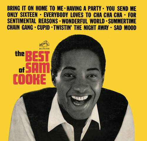BRING IT ON HOME TO ME  
HAVING A PARTY  
YOU SEND ME ONLY SIXTEEN  
EVERYBODY LOVES TO CHA CHA CHA  
FOR SENTIMENTAL REASONS  
WONDERFUL WORLD  
SUMMERTIME  
CHAIN GANG  
CUPID  
TWISTIN' THE NIGHT AWAY  
SAD MOOD  

the BEST of SAM COOKE  

RCA VICTOR