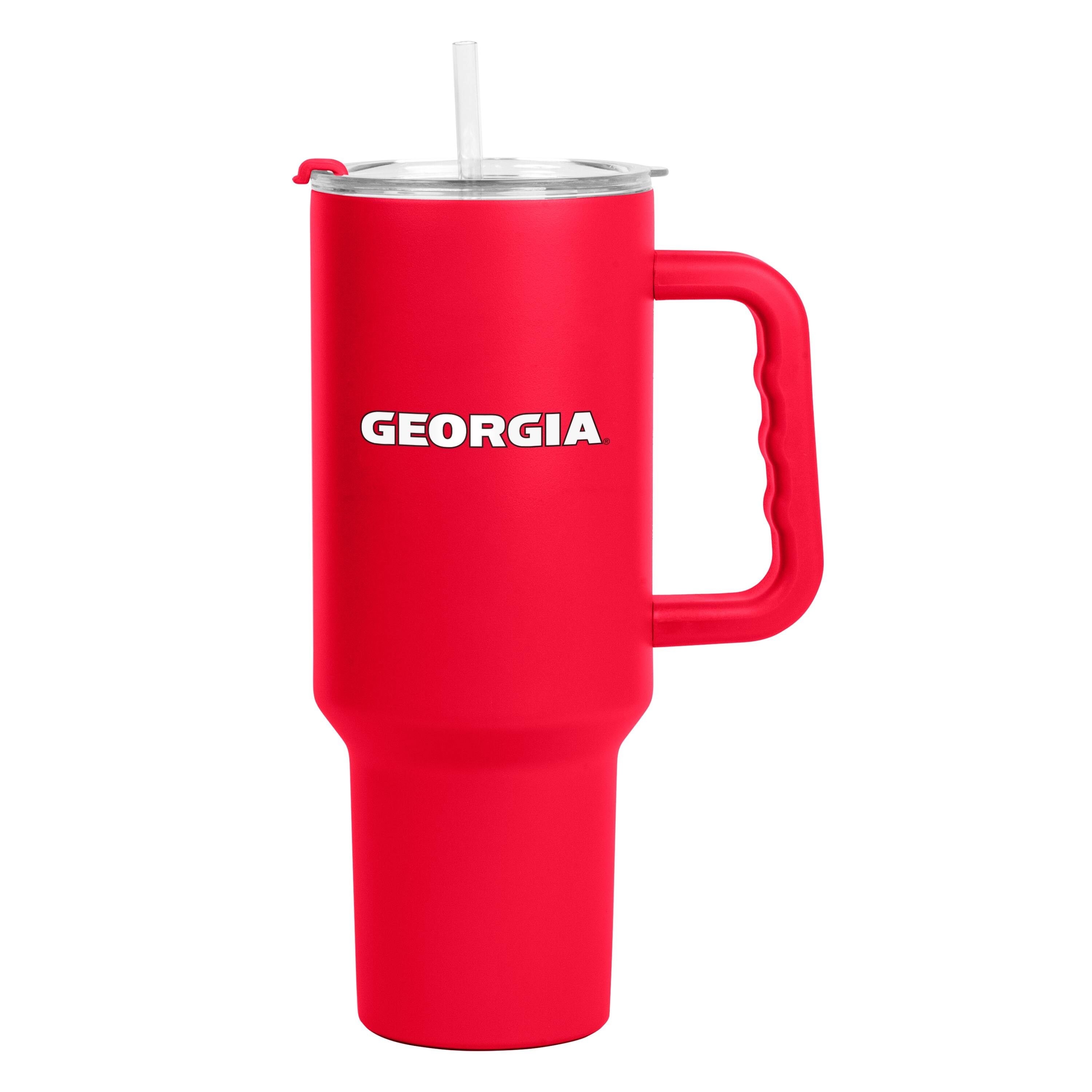 Alt View 1. Logo Brands - Georgia Bulldogs 40oz. Travel Tumbler with Handle - Multicolor.