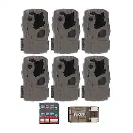 Wildgame Innovations - SPARK 2 Trail Camera with SD Card and Card Reader (6 Pack)