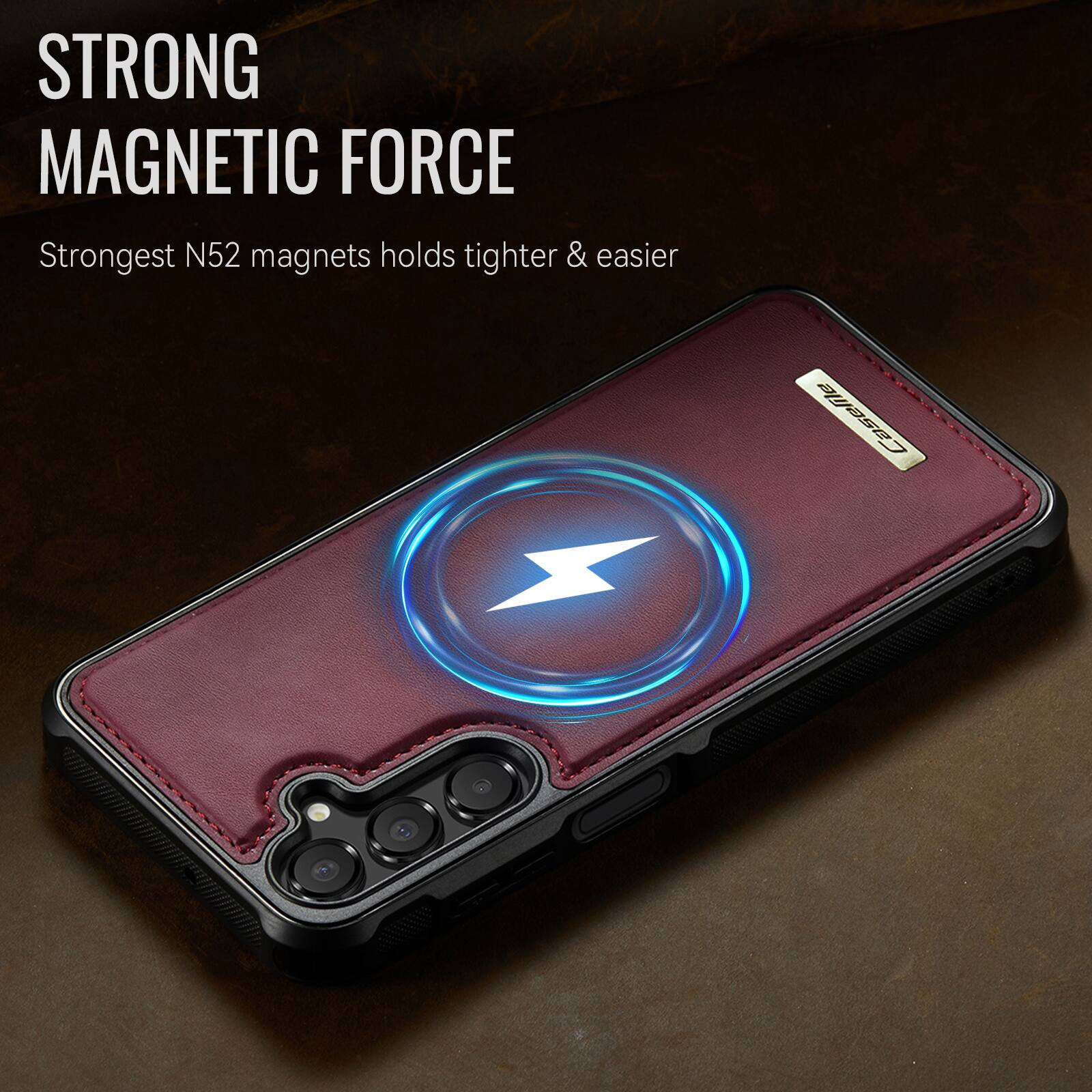 STRONG MAGNETIC FORCE  
Strongest N52 magnets holds tighter & easier