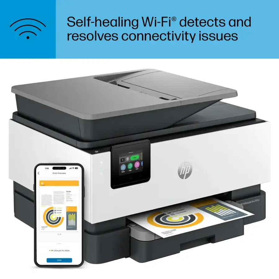 Self-healing Wi-Fi detects and resolves connectivity issues.