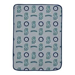 Pegasus - Seattle Mariners 66" x 95" Oversized Logo Roll Ultra Cozy Blanket - Multicolor