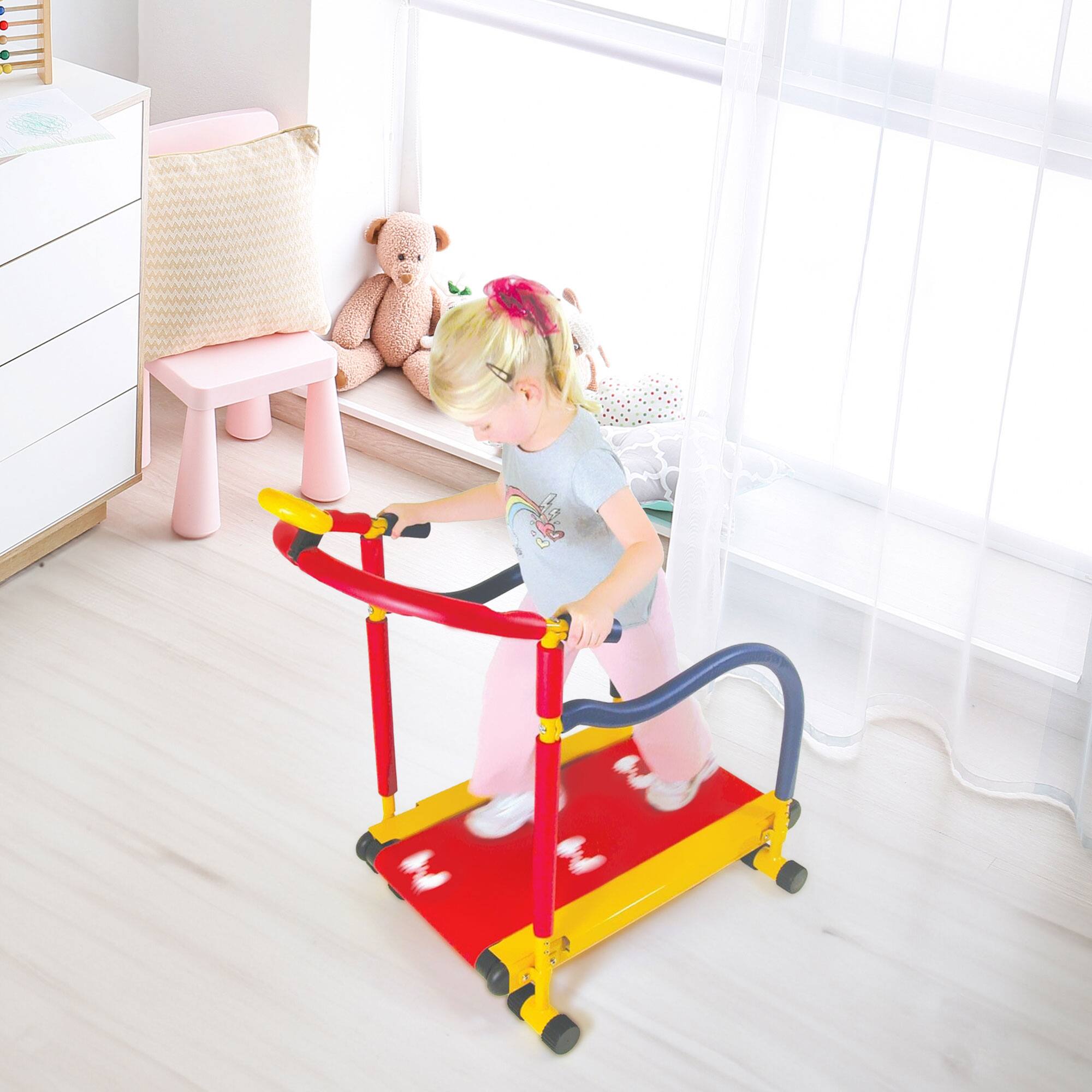 Alt View 10. Fun & Fitness For Kids - Fun & Fitness For Kids WCR-9201 Non-Motorized Children's Exercise Treadmill - Multi-color.