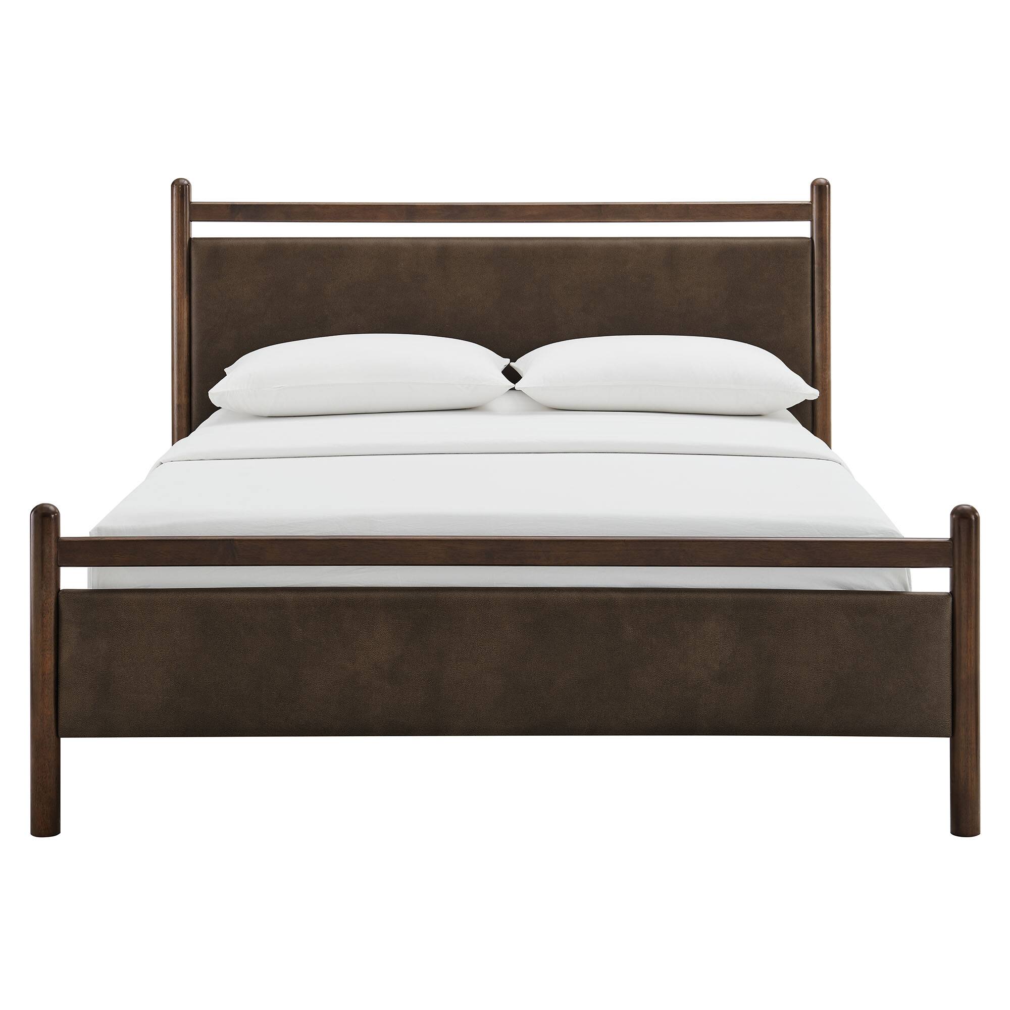 Alt View 4. Modway - Ginny Platform Bed Frame by Modway - Wenge Mushroom.