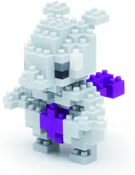 PopMarket - Nanoblock - Pokemon Series - Mewtwo Building Kit - COLLECTIBLES - Multicolor